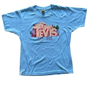 Vintage 80s Tevis Cup horse race shirt
